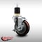 Service Caster 4'' SS Maroon Poly Swivel 1-7/8'' Expanding Stem Caster with Brake SCC-SSEX20S414-PPUB-MRN-TLB-178 - alternate 4